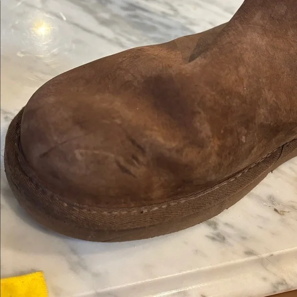UGG Brown Shearling Lined Boots - Picture 8 of 10